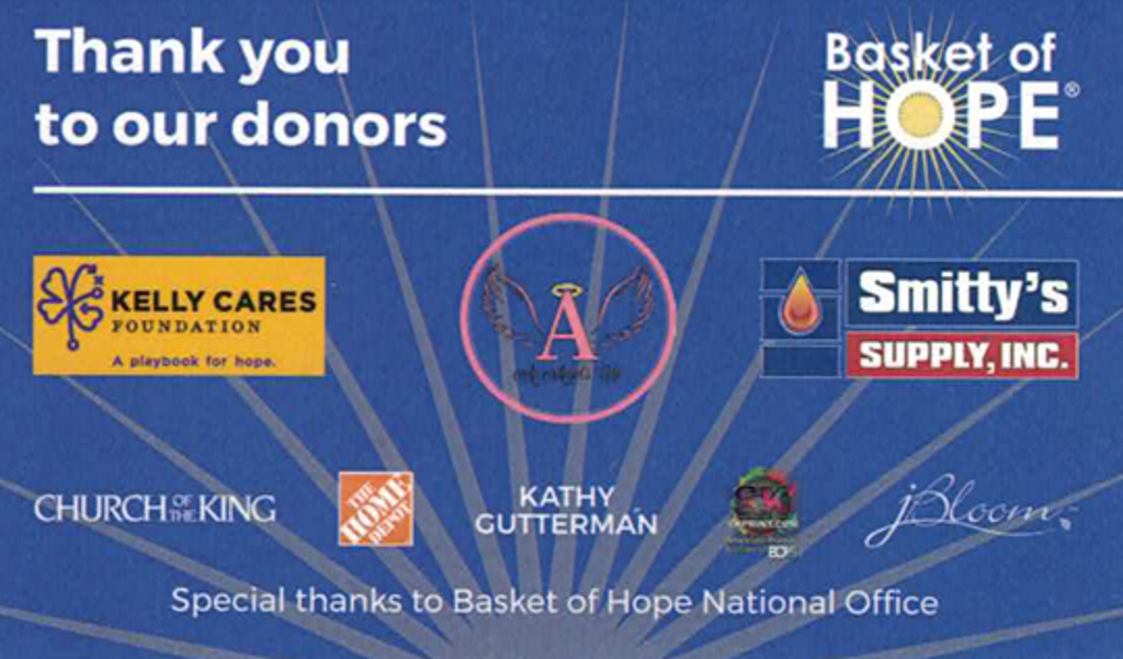 Basket of Hope Sponsors 2025